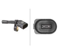 HELLA 6PU 012 039-031 Sensor, Raddrehzahl - 12V - 2-polig - ohne Kabel