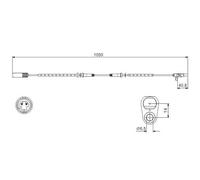 BOSCH | Sensor, Raddrehzahl | 0 986 594 512