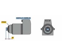 Sensor, Raddrehzahl BOSCH 0 986 594 001 Links