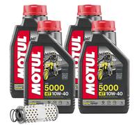 Service Öl MOTUL 5000 10W40 Filter Moto guzzi V7 III Racer 750 2017-2017