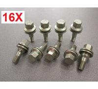 Set 16 Radbefestigungsbolzen für Opel Crossland X Bereifung Alufelgen farad