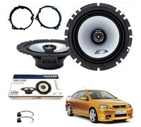 Set 2 Lautsprecher Hinten alpine Sxe1725S für Opel Astra G