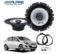 Set 2 Lautsprecher Vorne ALPINE SXE-1725S für Opel Corsa D-E 220W