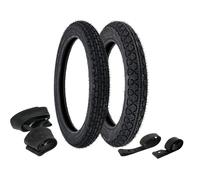 Set: 2x Reifen Heidenau + 2x Schläuche + 2x Felgenband - MZ ETZ 125, ETZ150
