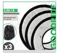 Set 3 Reifen Band Weiß Für Felge Rad 3-50-8 Piaggio Vespa 125/150 Von