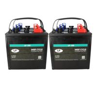 Set: 4× 6V 225Ah Deep-Cycle Traktionsbatterie - zyklenfest & robust - für Golf Carts, Reinigungsmaschinen & Hebebühnen - UTL - kompatibel Trojan T-105/T-105 Plus, Crown CR220HD, Q-Batteries 6DC-225