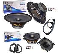 Set 4 Lautsprecher Doppelt Kegel Vorne Hinten für Fiat Grande Punto