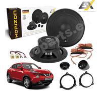 Set 4 Lautsprecher ESX HZ6.2C 3Ohm Vorne für Nissan Juke Von 2010