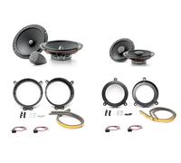 Set 6 Lautsprecher Focal Universal für Mercedes CLC Serie (CL203) Von 2008 Al
