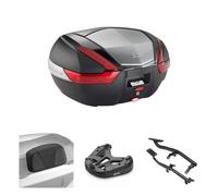 Set Bauletto GIVI V47 Schwarz Rot Super Adventure S 1290 ABS