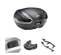 Set Bauletto GIVI V47NN Tech Kohlenstoff Geräuchert für BMW F 900 R Se ABS Dtc