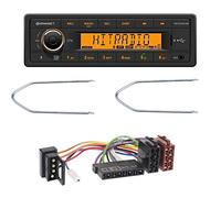 Set : Continental TR7412UB-OR MP3 Bluetooth AUX USB Autoradio + ISO Adapter + Entriegelungswerkzeug für Mercedes E-Klasse W124 S-Klasse W126