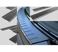 SET für SKODA KAMIQ bis 2024 Ladekantenschutz Einstiegsleisten Schwarz MATT