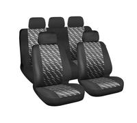 Set Futter Schwarz/Grau Für Autositzbezüge Mit Kopfstützenbezug Polyester