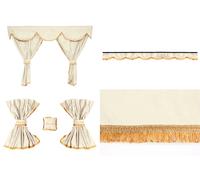 SET Kabinenvorhänge Classic Beige Für Volvo FH4 Globetrotter Ab 2012