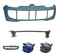 Set Kit Stoßstange vorne grundiert +Träger+Zubehör+Nebel für VW Up Bj. 11->>