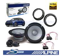 Set Lautsprecher ALPINE S2-S65C Lautsprecher Vorne 2 Vie 165mm 240W für VW T-Roc