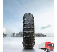 Set mit 2 9-mm-Schneeketten für LKW und SUV - Verstärkte Anti-Rutsch-Ketten -Einfaches An- und Ausziehen bei EIS, Schnee und Schlamm 225/75R17,5 2 Stück 6,00-14