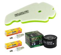 Set Ölfilter Luftfilter Zündkerzen Wartung für Piaggio MP3 500 ie LT 2011-2023