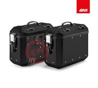 Set Paar Koffer GIVI DLMK36APACK2 Trekker Dolomiten Schwarz Monokey 36L