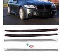 Set Seitenschweller Leisten Schwarz Matt SPORT-Performance + Folie passt für BMW 5er F10 F11 M-Paket