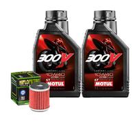 Set Service Öl Motul 300V 10W40 für Yamaha YFM250 Rse-X , Y Raptor 2008>2009