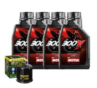 Set Service Öl Motul 300V 15W50 für Honda CRF1000 Africa Twin Sp DCT 2018