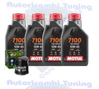 Set Service Öl Motul 7100 10W40 für Kawasaki ZX1002 Ninja 1000 SX 2020