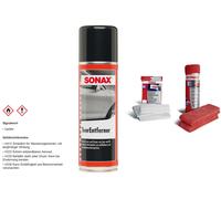 Set SONAX 03342000 TeerEntferner 300 ml inkl. MicrofaserTücher PolierVliesTücher