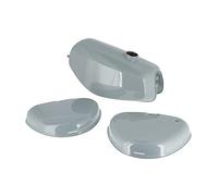 Set: Tank + Seitendeckel Enduro, Grau RAL 7000 - für Simson S51E, S70E