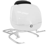 Set Topcase Hinten Weiß VESPA GTS 125 250 300 + Portabauletto Und Zurück