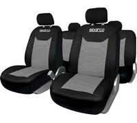Set Universal SPC1016 Autositzbezüge Komplett Schwarz Und Grau Nest Waben Sparc