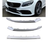 Set Zierleiste Stoßleisten Set 3tlg Chrom passt für Mercedes W205 mit AMG Line C 43 Stoßstange ab 2014-2021
