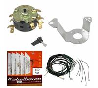 Set Zündschloss Halter Zündschlüssel Kabelbaum mit Schaltplan Simson S50 S51 S70