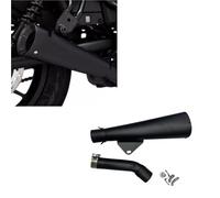 SEYXF Motorradauspuff Motorradauspuff Schalldämpfer Auspuff Edelstahl Schwarz Für H-ONDA Rebel 500 2017 2018 2019 2020 2021 2022 2023 2024