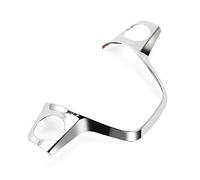 SFUO ABS Chrom-Ordnungs-Lenkrad-Abdeckung Aufkleber Fall fit for Ford Focus 3 Mk3 2012-2014 / Kuga 2013-2015 Zubehör (Color Name : Chrome 1pcs)