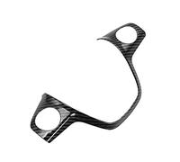 SFUO ABS Chrom-Ordnungs-Lenkrad-Abdeckung Aufkleber Fall fit for Ford Focus 3 Mk3 2012-2014 / Kuga 2013-2015 Zubehör (Color Name : Carbon 1pcs)