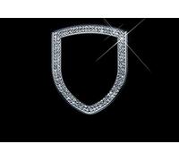 SFUO Auto Styling Lenkrad Diamantlegierung Strass Inlay Dekoration Kreis Aufkleber Abdeckung Fits für Porsche 911 Macan Panamera Cayenne (Color Name : Silver)