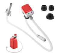 SGZIOO Kraftstoffpumpe mit Auto-Stopp-Sensor, 2.4GPM, Ölabsaugpumpe Elektrische mit 3 Adaptergrößen, Elektrische Benzinpumpe für Kanister, Kraftstoff Umfüllpumpe für Diesel, Öl, Benzin