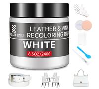 SHADAIWUYU 240g Lederpflege Auto,Leder Reparatur Set Weiß,Flüssigleder,Lederfarbe,Kunstleder Reparaturset zum Reparieren von Sofas,Vinylmöbeln,Autositz,Lederschuhen,Sattel bei Verblassen und Kratzern