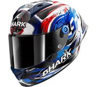 Shark Aeron GP FIM Replica Zarco Signature Carbon Helm, schwarz/weiß/rot/blau, Größe XS (53/54)