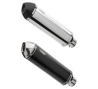 Endschalldämpfer Shark DSX-5 Alu eloxiert / Endkappe Edelstahl schwarz Zulassung