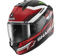 Shark D-Skwal 3 Firstlap Helm, schwarz-weiss-rot-grün, Größe XS für Männer