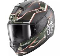 SHARK, Integraler Motorradhelm RIDILL 2 MATRIX x TROY LEE DESIGN CAMO Anthracite Green Chocolat, XL