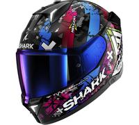 SHARK Integralhelm Skwal i3 Hellcat Black / Chrom / Blue XL