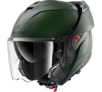 SHARK, Modularer Motorradhelm OXO BLANK Dark Green Mat G02, XXL