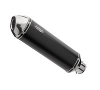 Shark-Audio Auspuffsystem DSX-5 Slip-On Ersatzdämpfer 2-1 Alu eloxiert Endkappe schwarz EG-BE