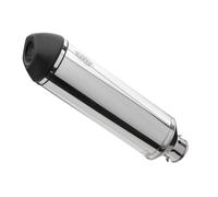 Shark Performance SLIP-ON Aluminium poliert/Endkappe Edelstahl schwarz matt beschichtet silber DSX-5 für YAMAHA XJR1300 EURO3