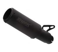 SHARK EXHAUST RCT Edelstahl beschichtet schwarz-matt, schwarz