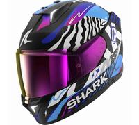 Shark Skwal i3 Speed-Fancy schwarz weiß blau lila Gr. XL 61/62 + gratis Visier
